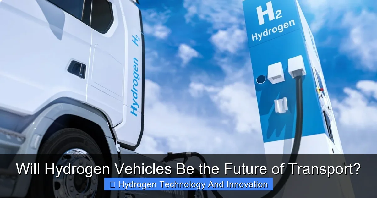 Will Hydrogen Vehicles Be the Future of Transport?