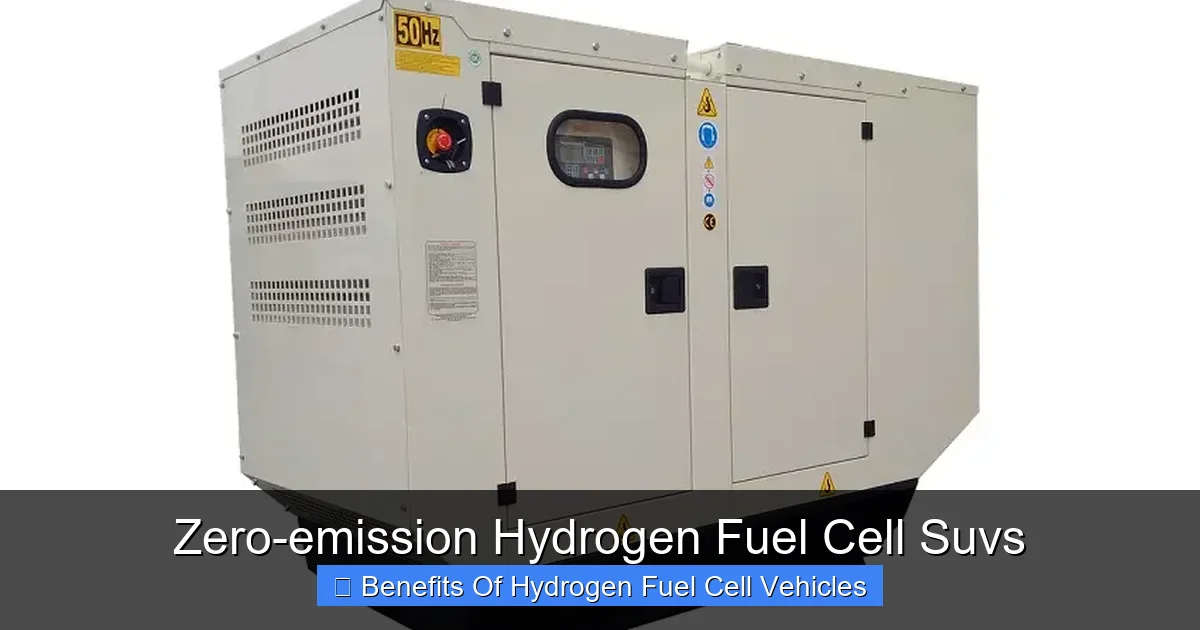 Zero-emission Hydrogen Fuel Cell Suvs