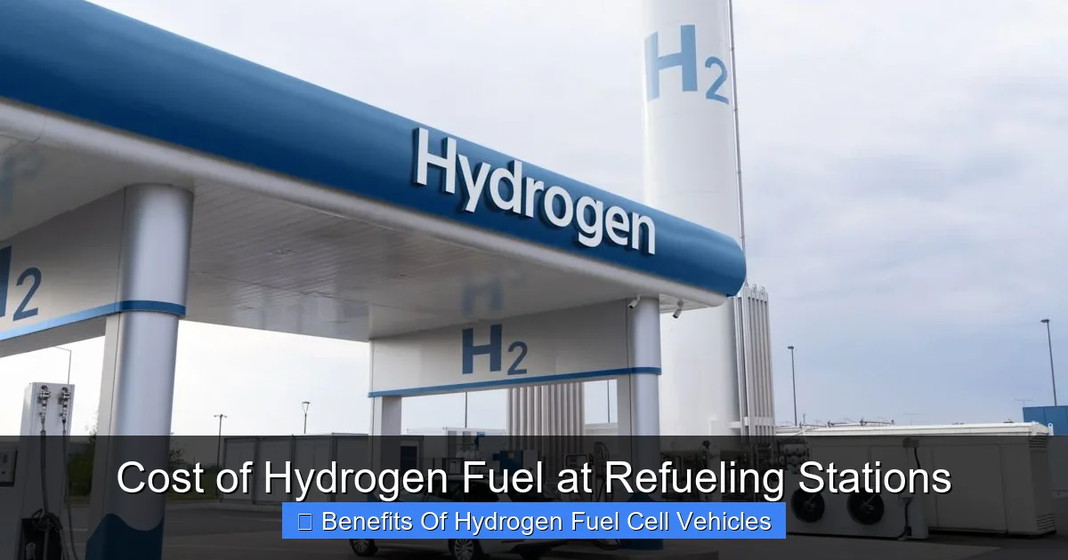 Cost of Hydrogen Fuel at Refueling Stations