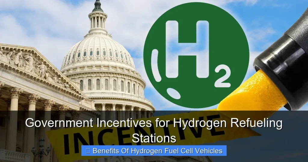 Government Incentives for Hydrogen Refueling Stations