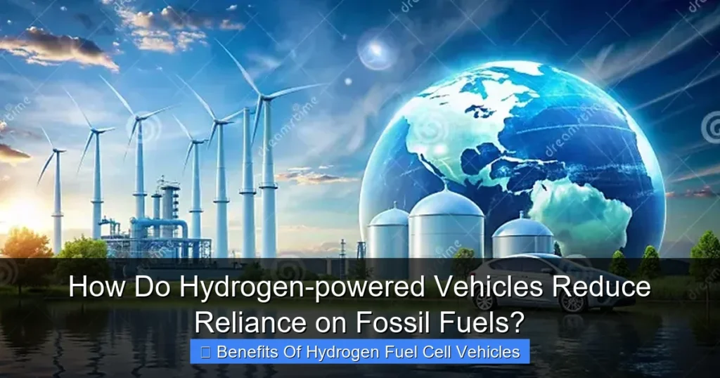How Do Hydrogen-powered Vehicles Reduce Reliance on Fossil Fuels?