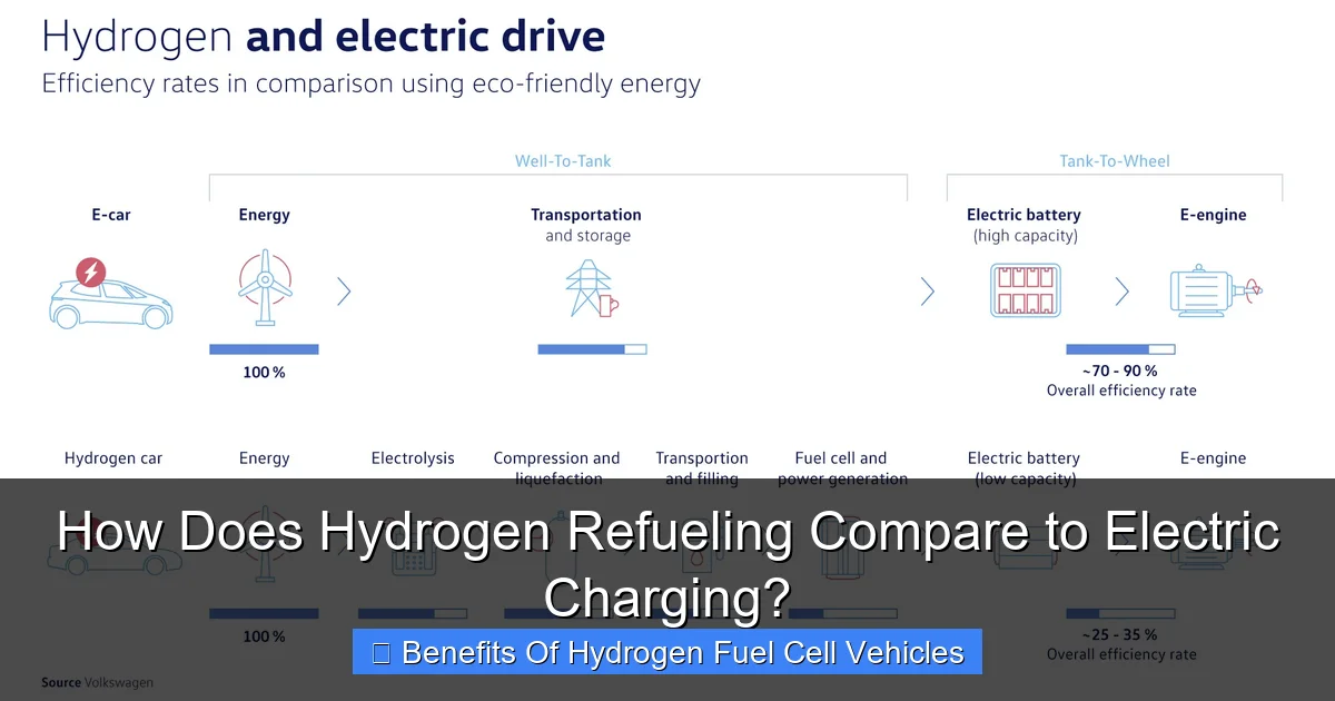 How Does Hydrogen Refueling Compare to Electric Charging?