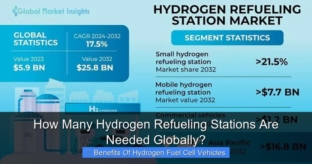 How Many Hydrogen Refueling Stations Are Needed Globally?