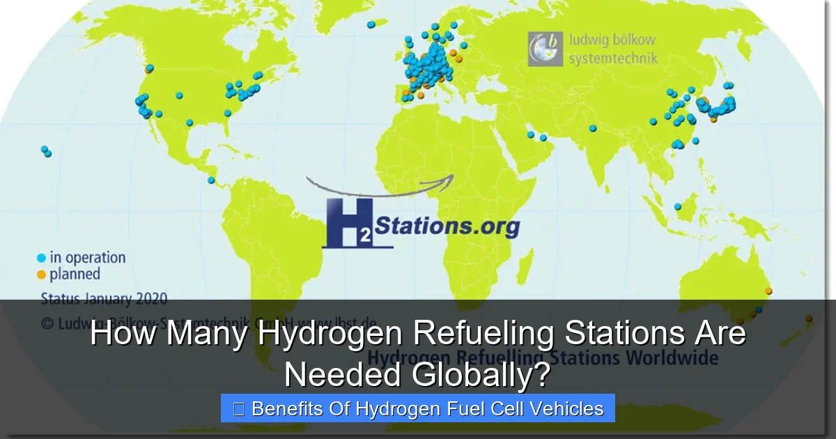 How Many Hydrogen Refueling Stations Are Needed Globally?