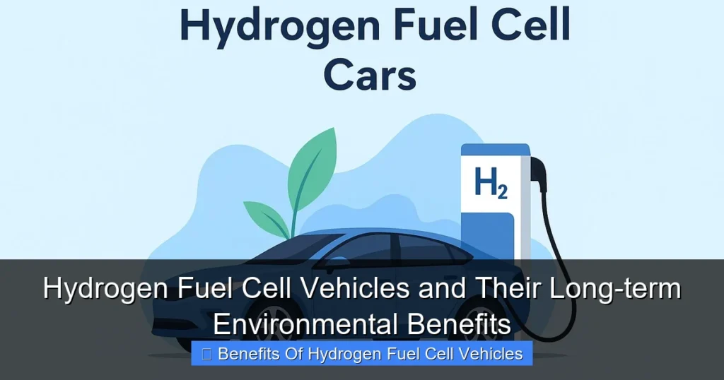 Hydrogen Fuel Cell Vehicles and Their Long-term Environmental Benefits Hydrogen Fuel Cell Vehicles and Their Long-term Environmental Benefits