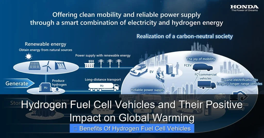Hydrogen Fuel Cell Vehicles and Their Positive Impact on Global Warming