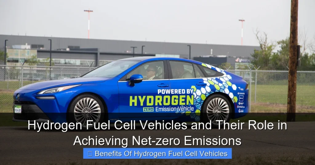 Hydrogen Fuel Cell Vehicles and Their Role in Achieving Net-zero Emissions