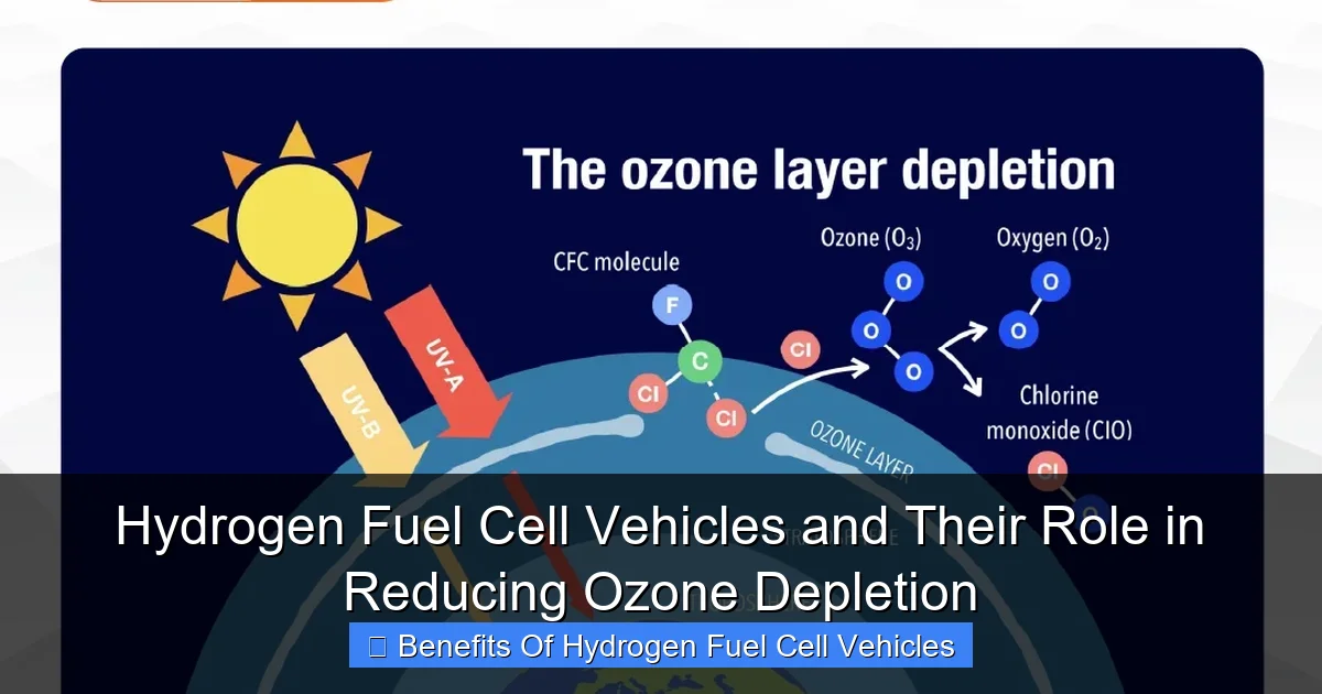 Hydrogen Fuel Cell Vehicles and Their Role in Reducing Ozone Depletion