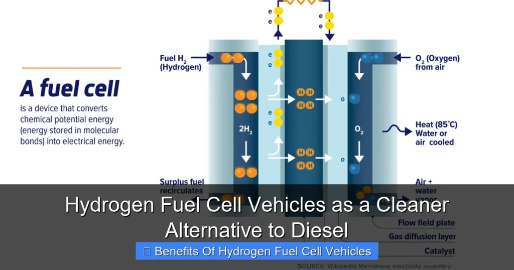 Hydrogen Fuel Cell Vehicles as a Cleaner Alternative to Diesel