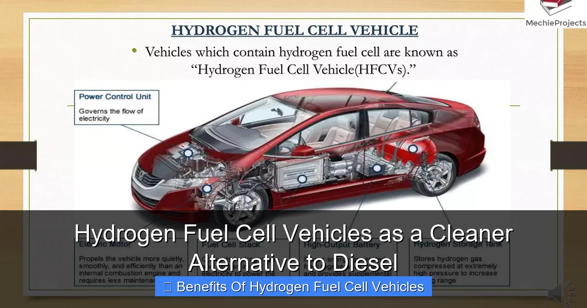 Hydrogen Fuel Cell Vehicles as a Cleaner Alternative to Diesel