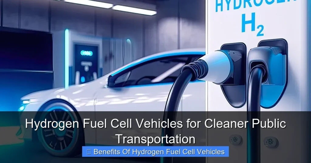 Hydrogen Fuel Cell Vehicles for Cleaner Public Transportation