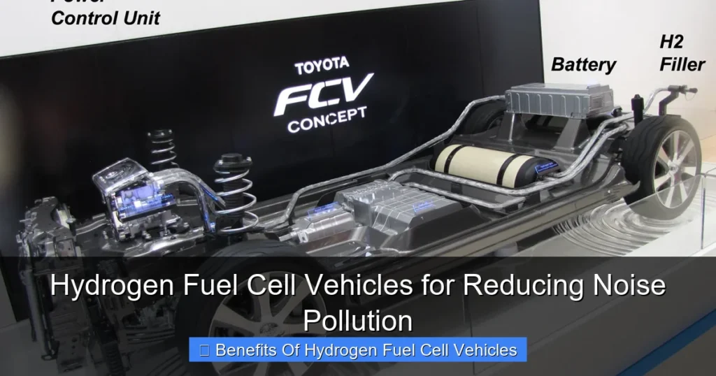 Hydrogen Fuel Cell Vehicles for Reducing Noise Pollution