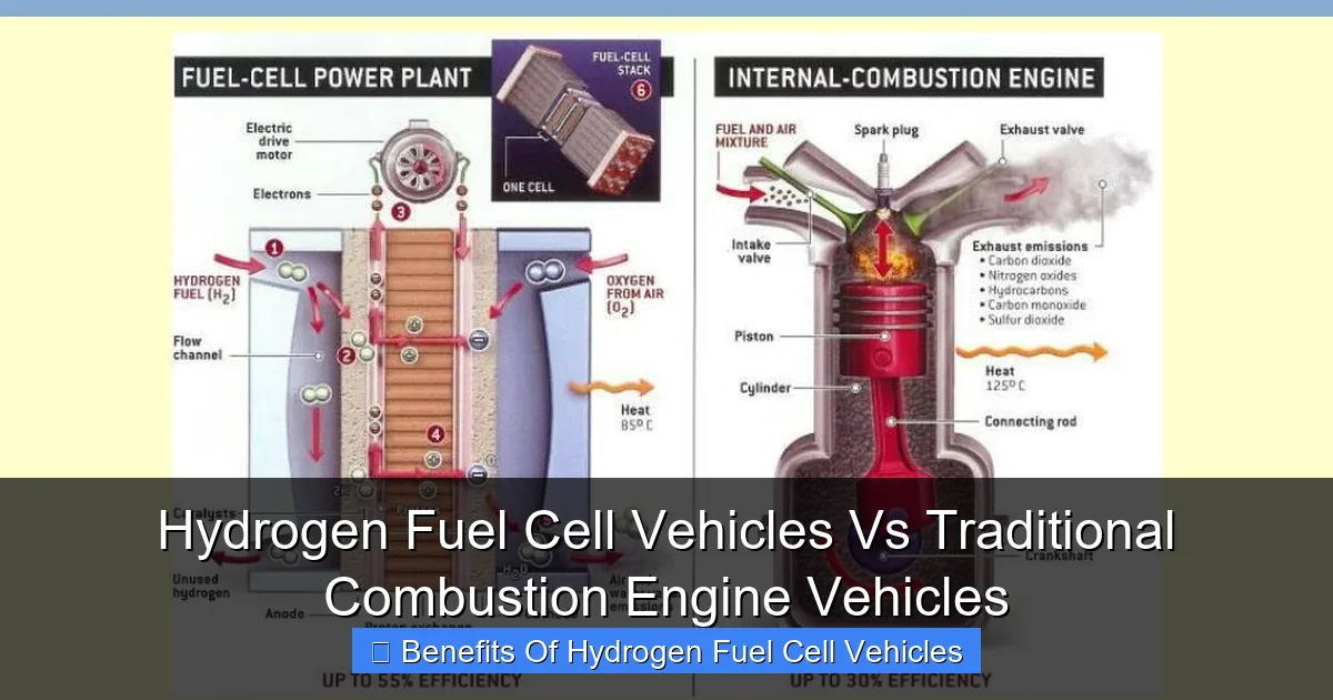 Hydrogen Fuel Cell Vehicles Vs Traditional Combustion Engine Vehicles