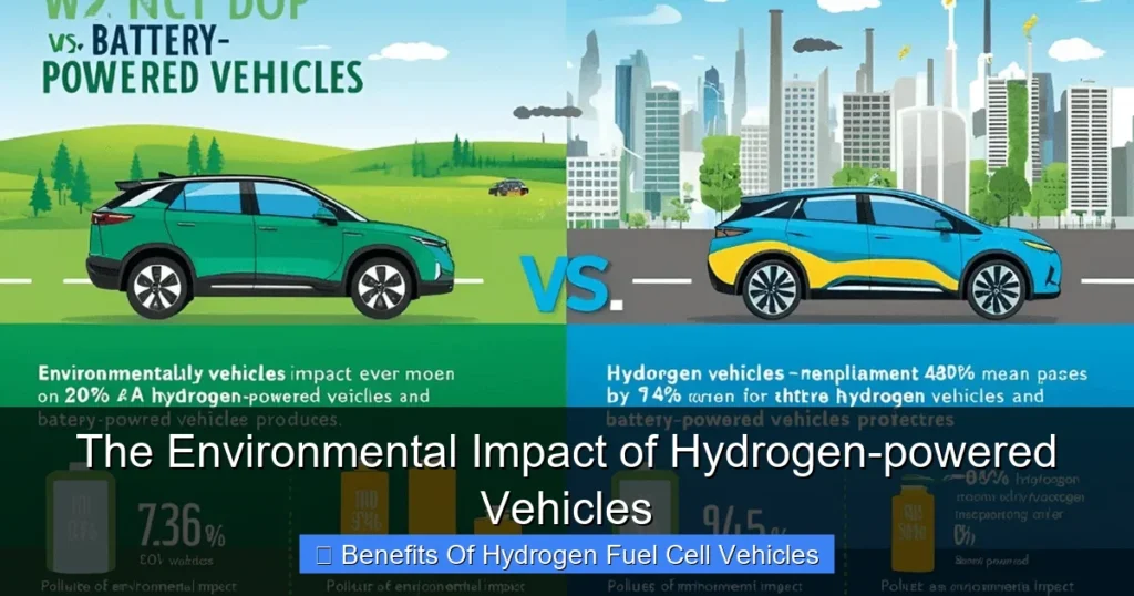 The Environmental Impact of Hydrogen-powered Vehicles