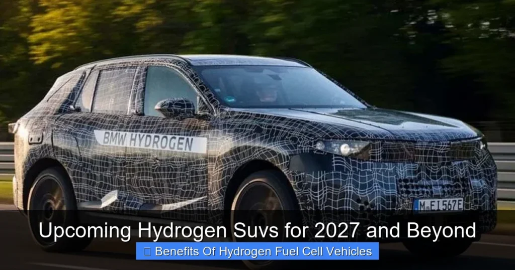 Upcoming Hydrogen Suvs for 2027 and Beyond