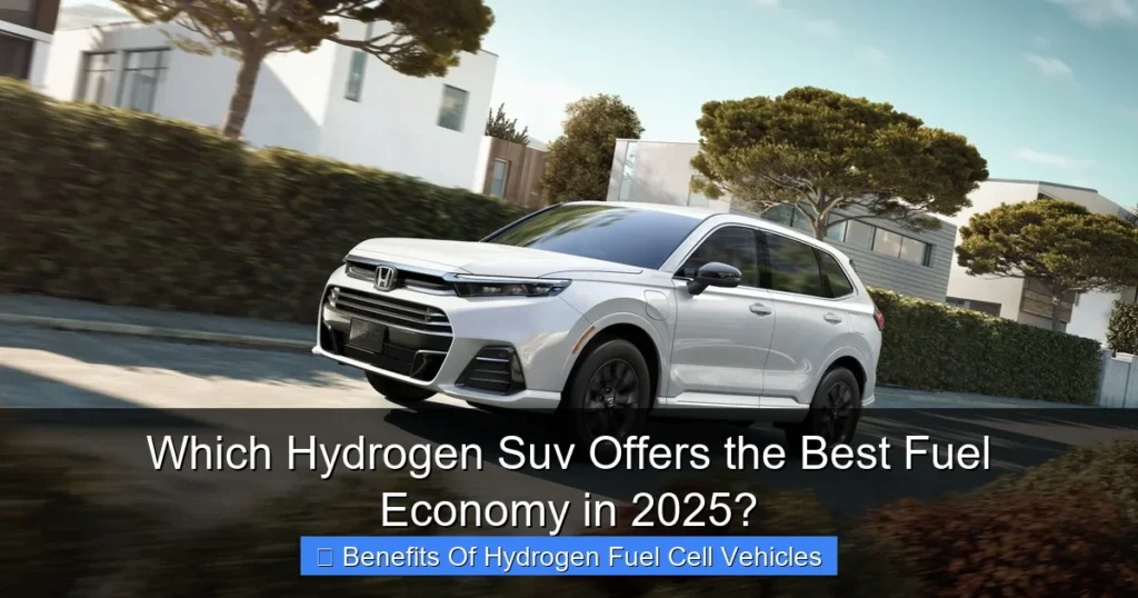 Which Hydrogen Suv Offers the Best Fuel Economy in 2025?