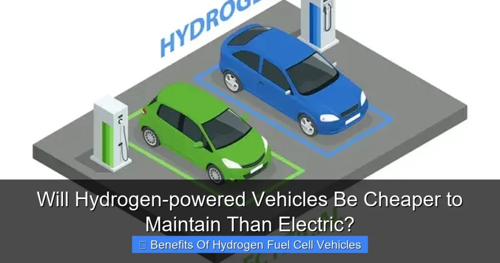 Will Hydrogen-powered Vehicles Be Cheaper to Maintain Than Electric?