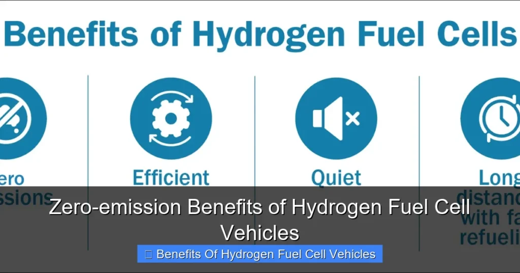 Zero-emission Benefits of Hydrogen Fuel Cell Vehicles
