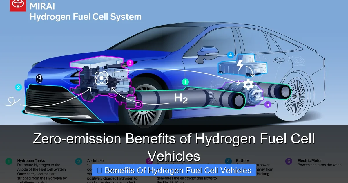 Zero-emission Benefits of Hydrogen Fuel Cell Vehicles